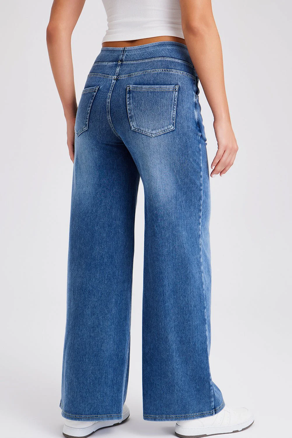 Weekend Ease Pull On Wide Leg Denim - Image 11