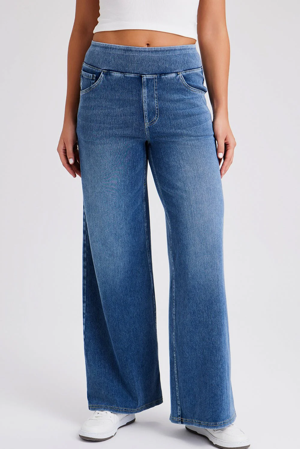 Weekend Ease Pull On Wide Leg Denim - Image 12