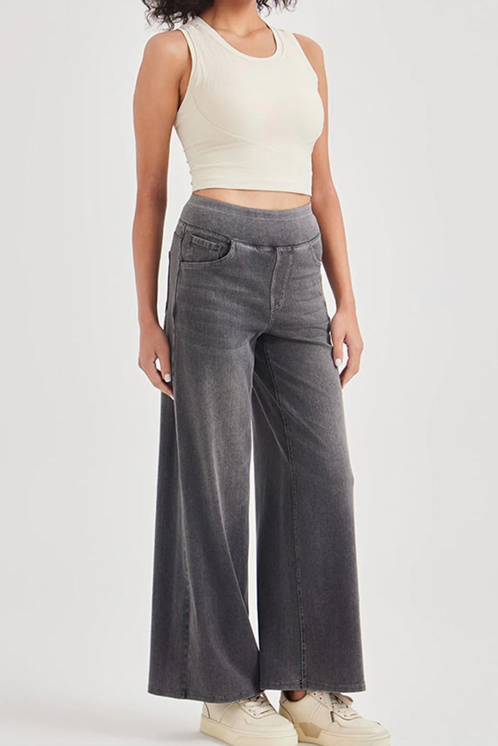 Weekend Ease Pull On Wide Leg Denim - Image 14