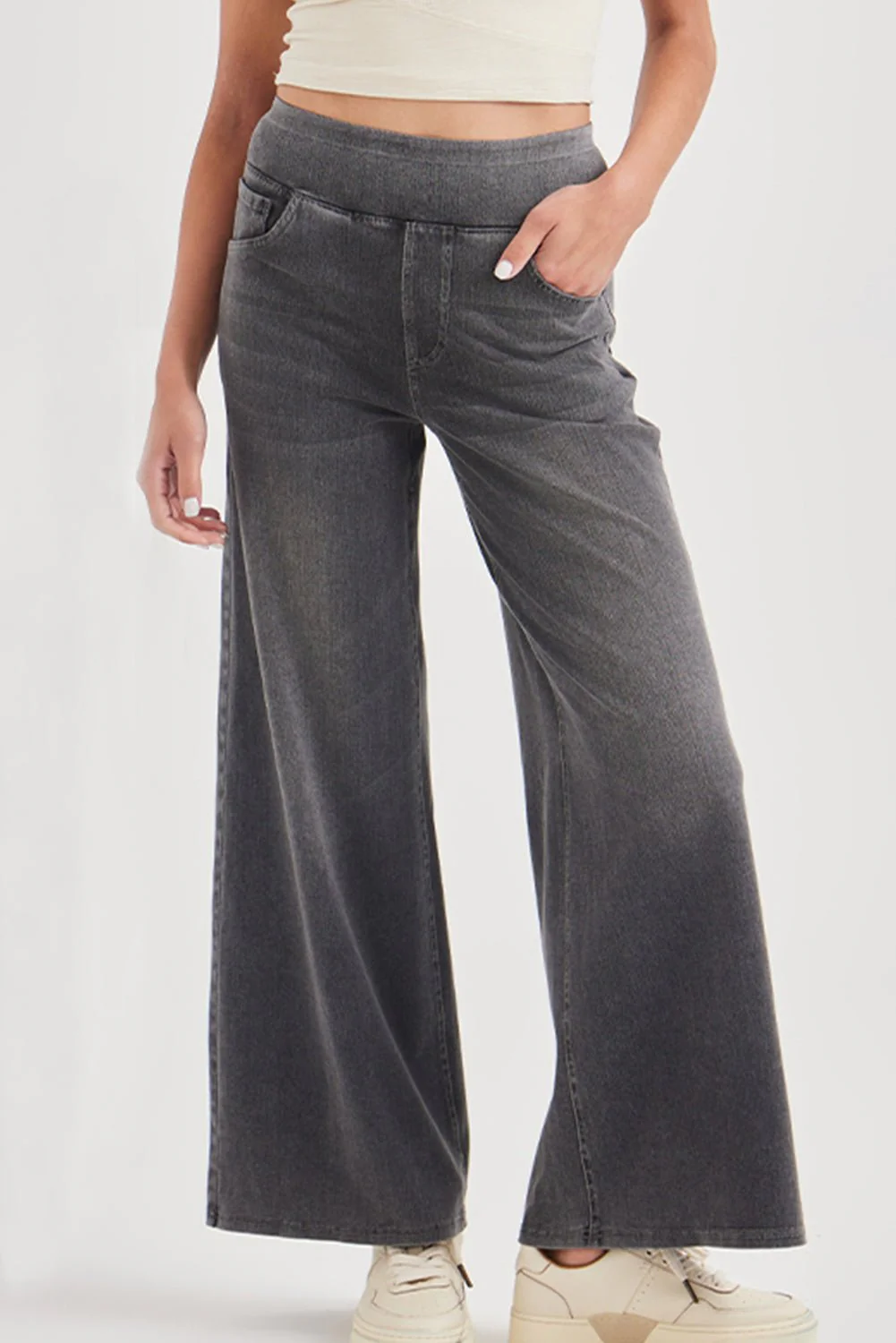 Weekend Ease Pull On Wide Leg Denim - Image 15