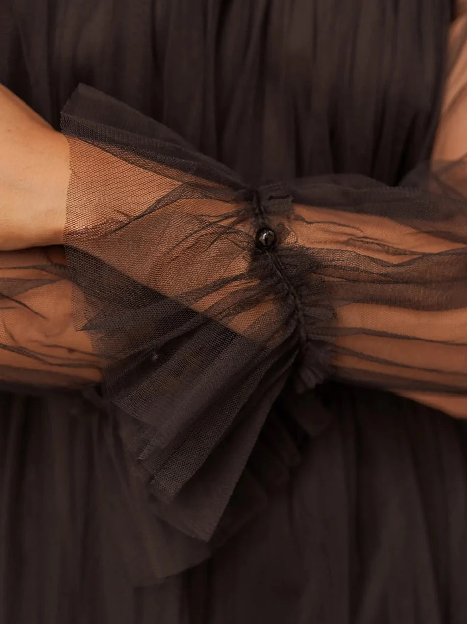 Bardot Tulle Mini Dress - Image 15