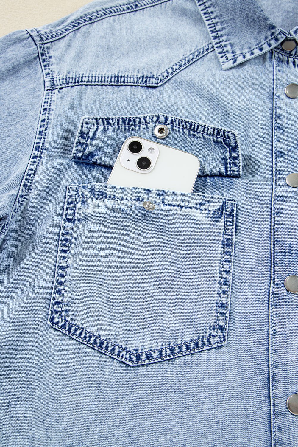Easy Days Denim Shirt Dress - Image 10