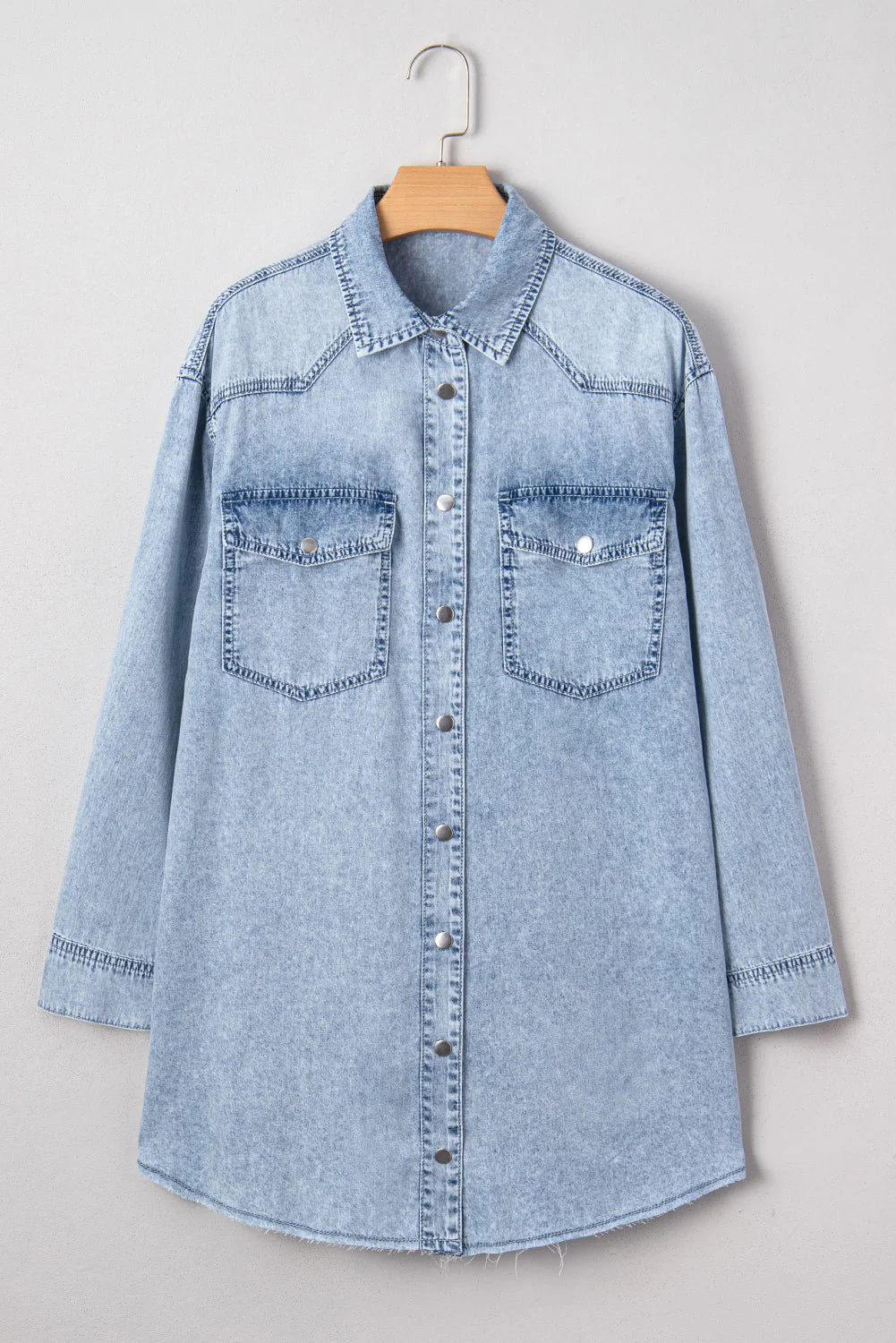 Easy Days Denim Shirt Dress - Image 15
