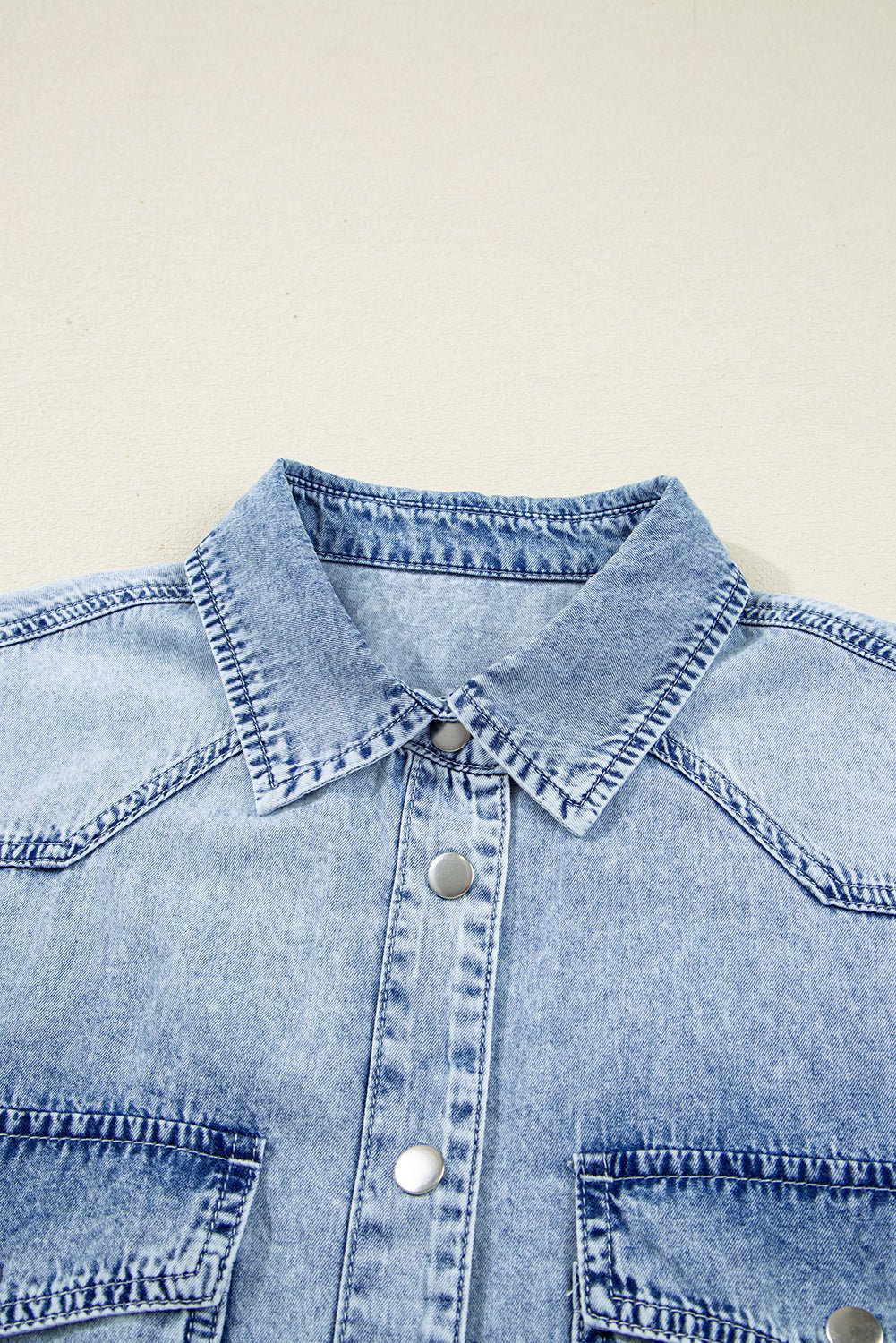 Easy Days Denim Shirt Dress - Image 9