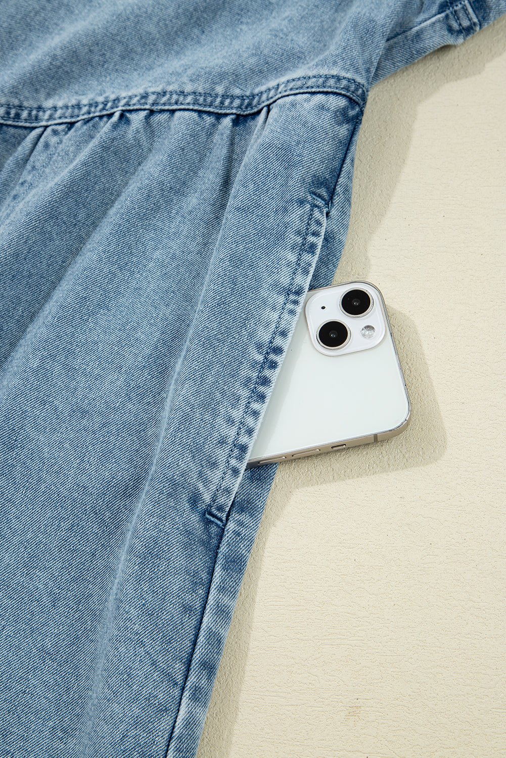 Harper Denim Shirt Dress - Image 10