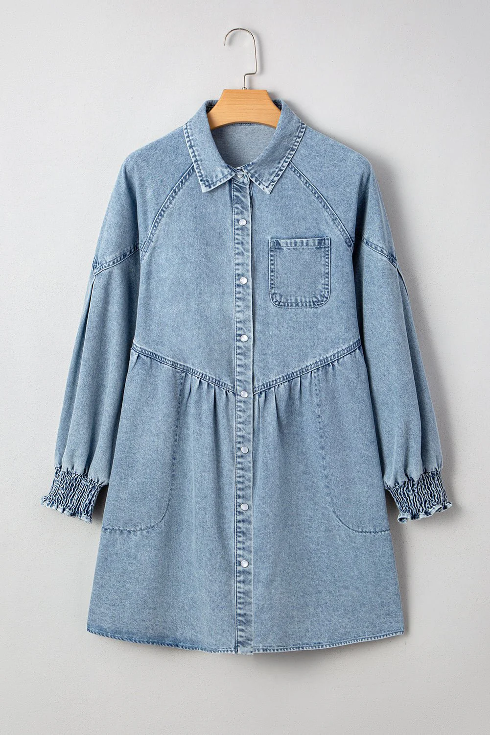 Harper Denim Shirt Dress - Image 16