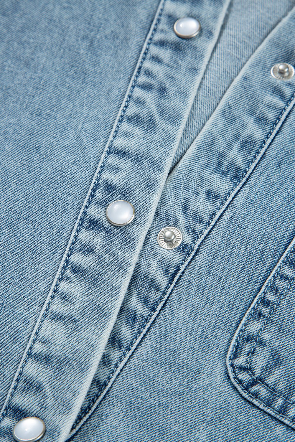 Harper Denim Shirt Dress - Image 8