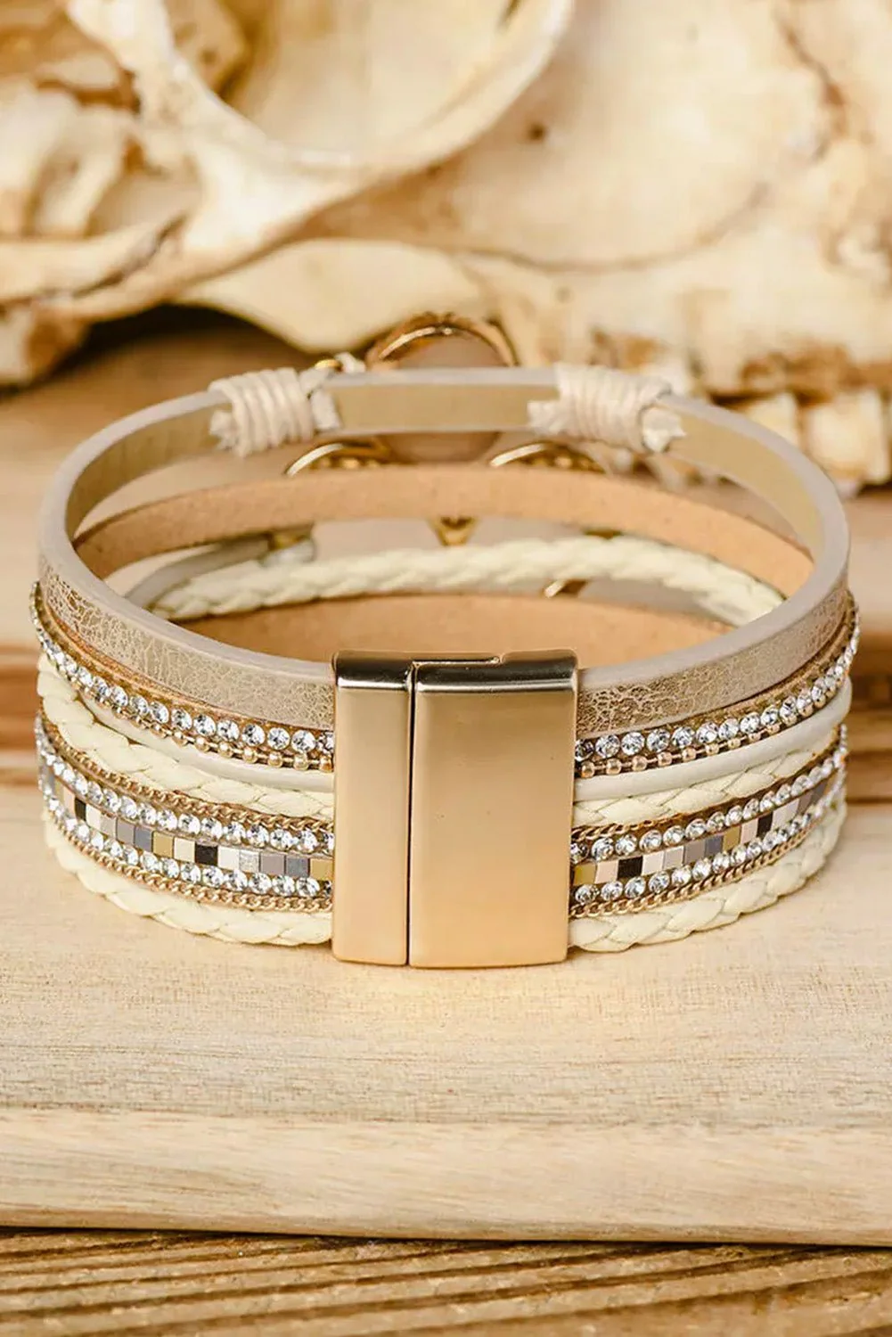 Braided Heart Magnetic Bracelet - Image 4