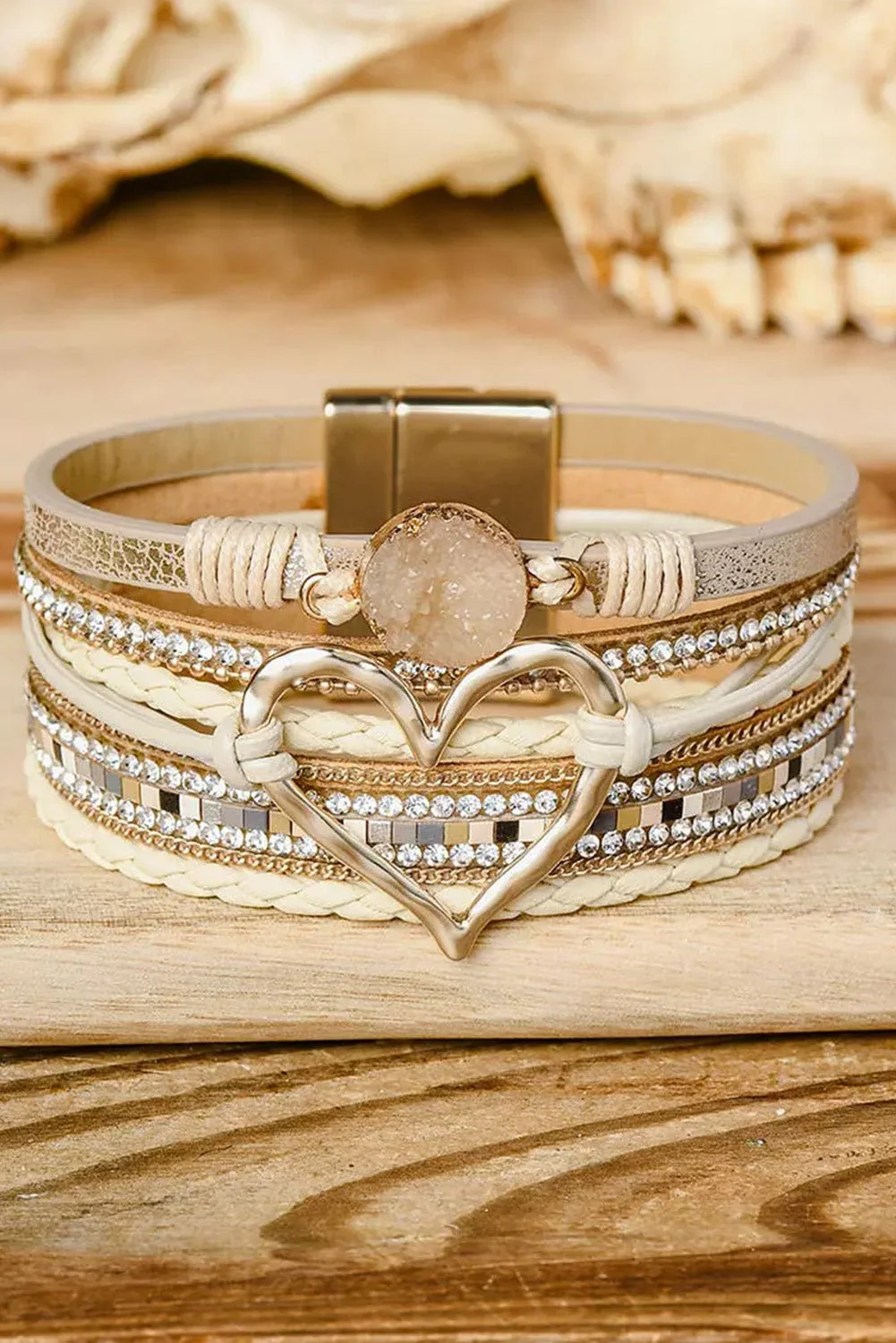 Braided Heart Magnetic Bracelet - Image 5