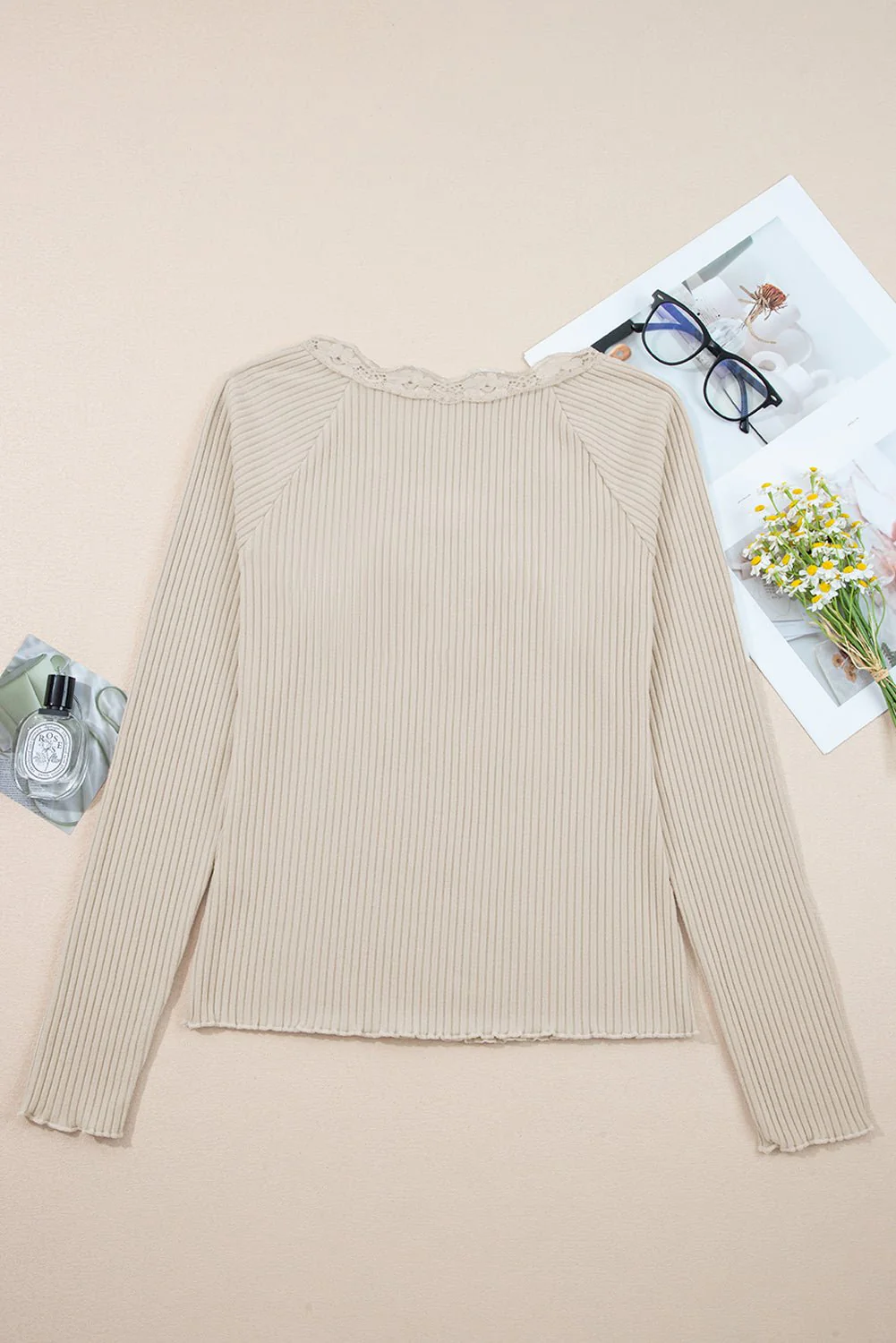 Willow Lace Ribbed Top - Image 11