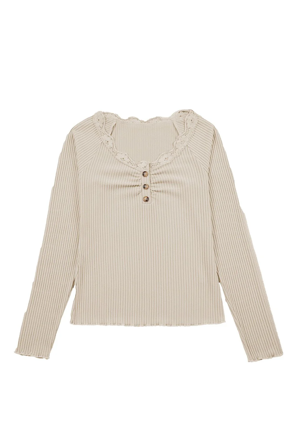 Willow Lace Ribbed Top - Image 3