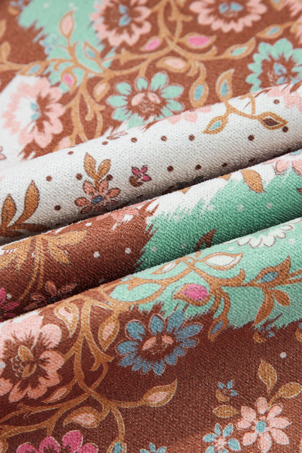 Floral Sherpa Open Front Jacket - Image 20