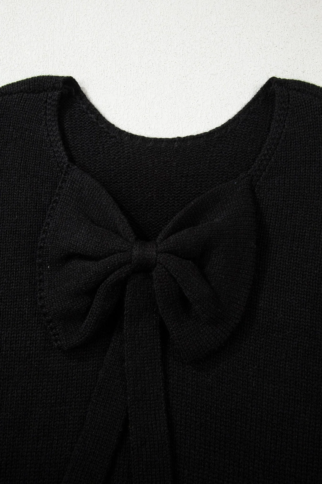 Bow Back Bubble Sleeve Sweater - Image 13