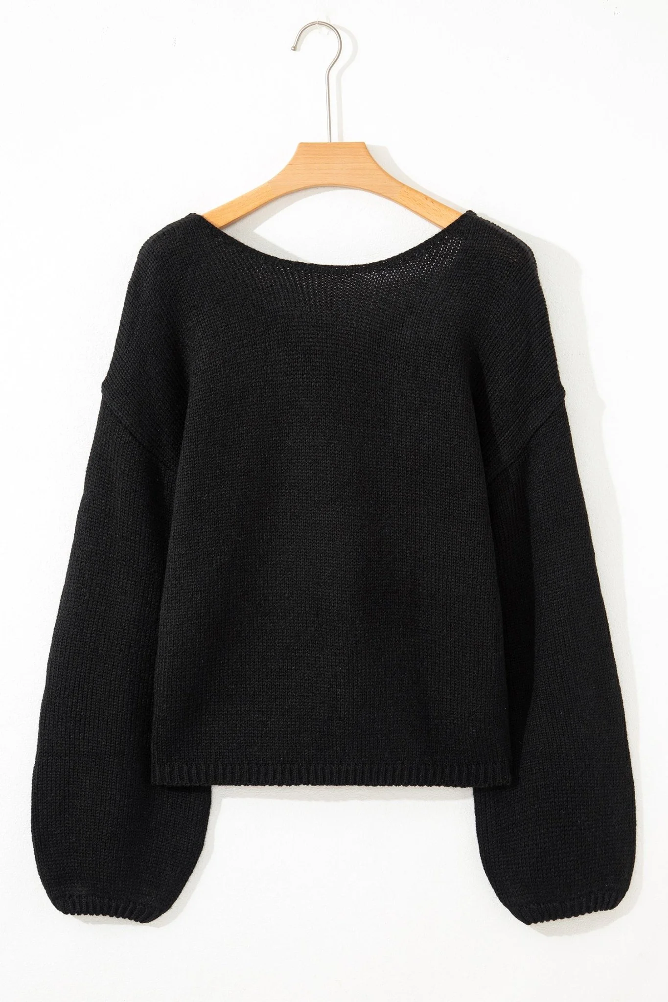 Bow Back Bubble Sleeve Sweater - Image 16