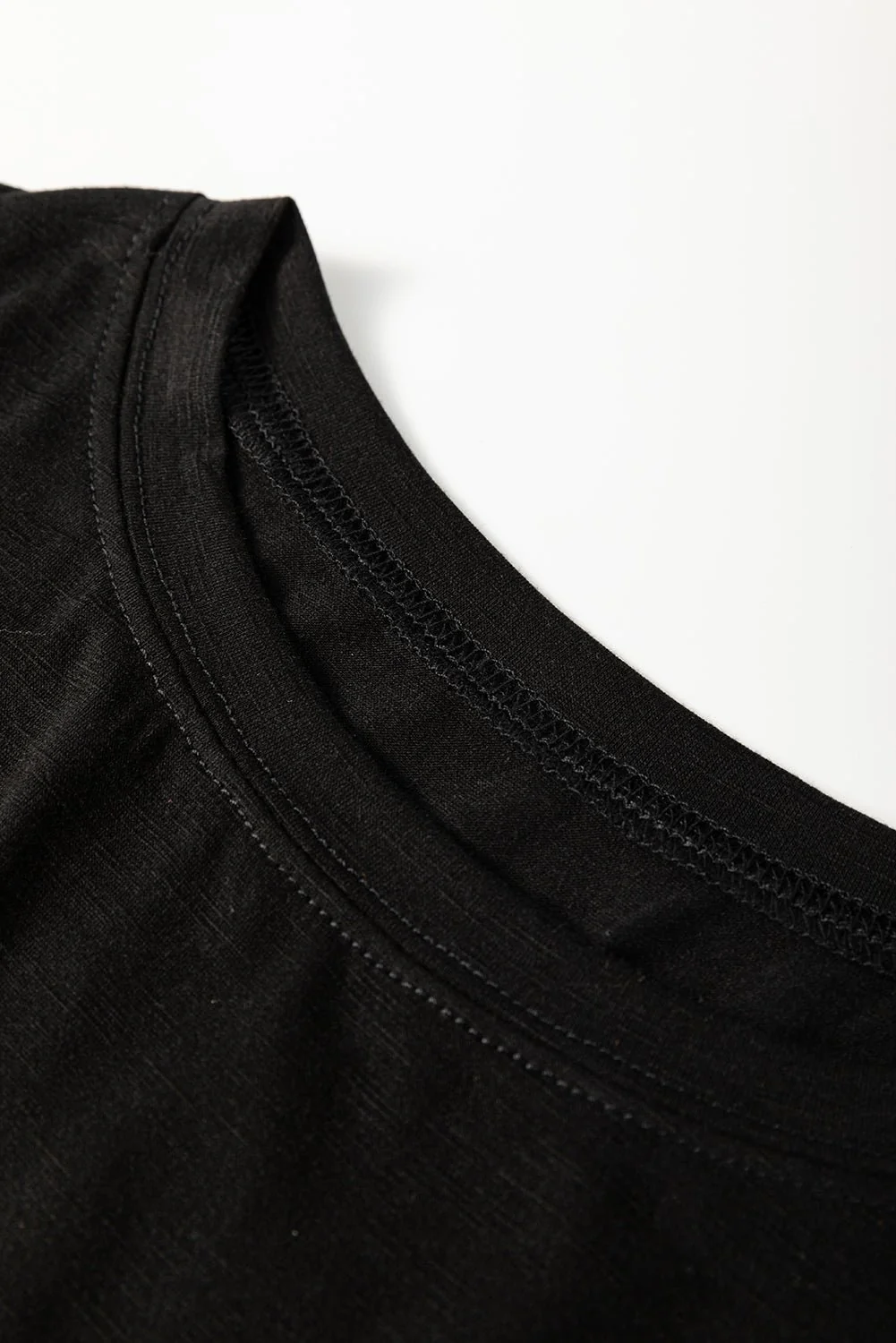 Double Black Mesh Sleeve Tee - Image 10