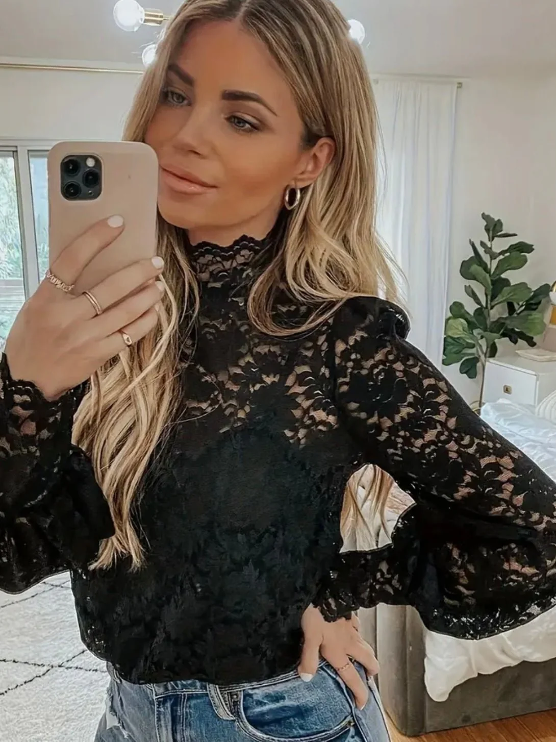 Black Night Lace Top - Image 10