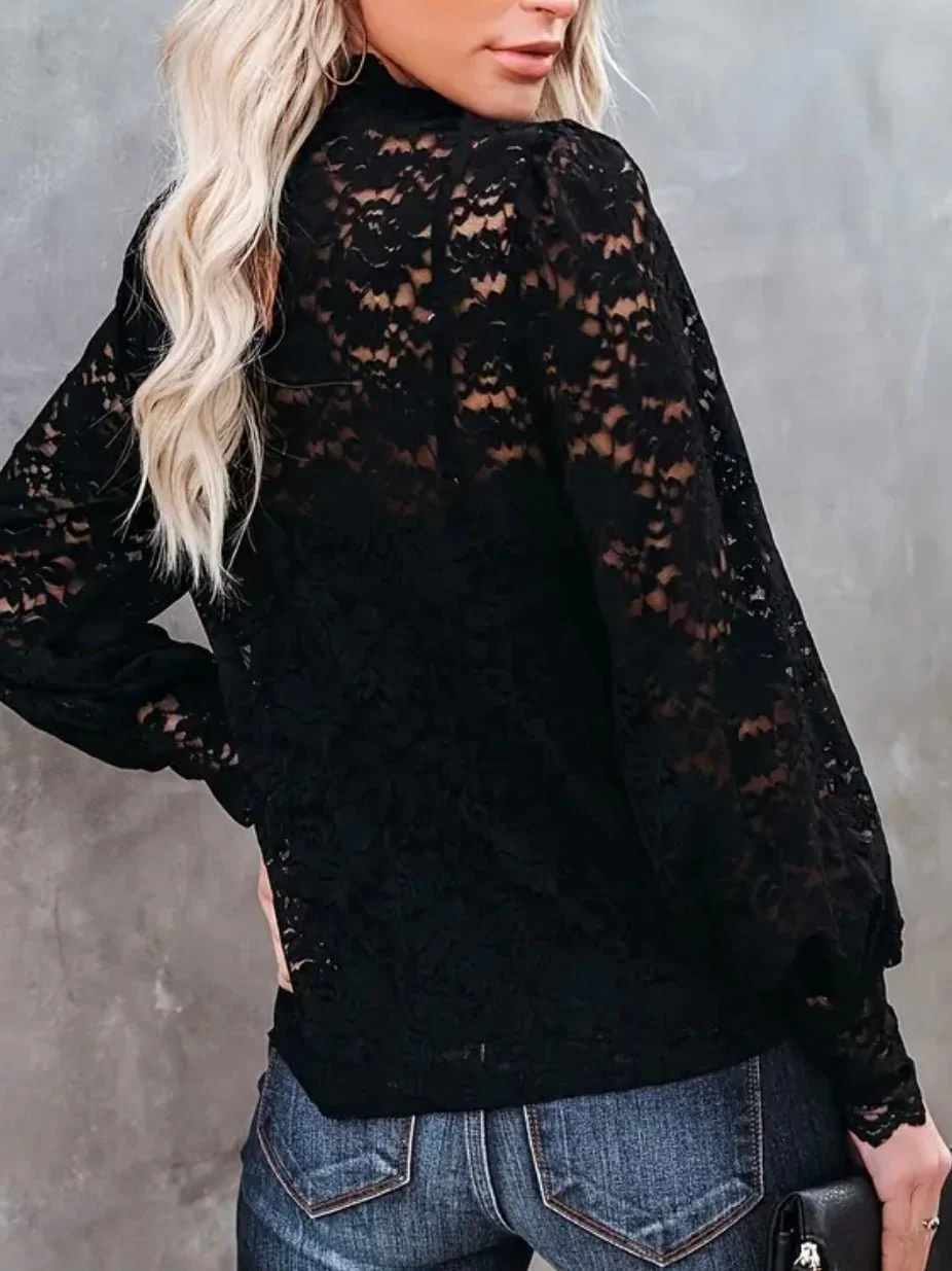Black Night Lace Top - Image 4