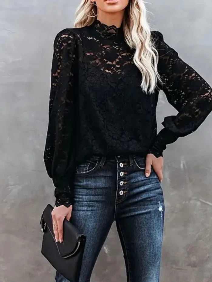 Black Night Lace Top - Image 5