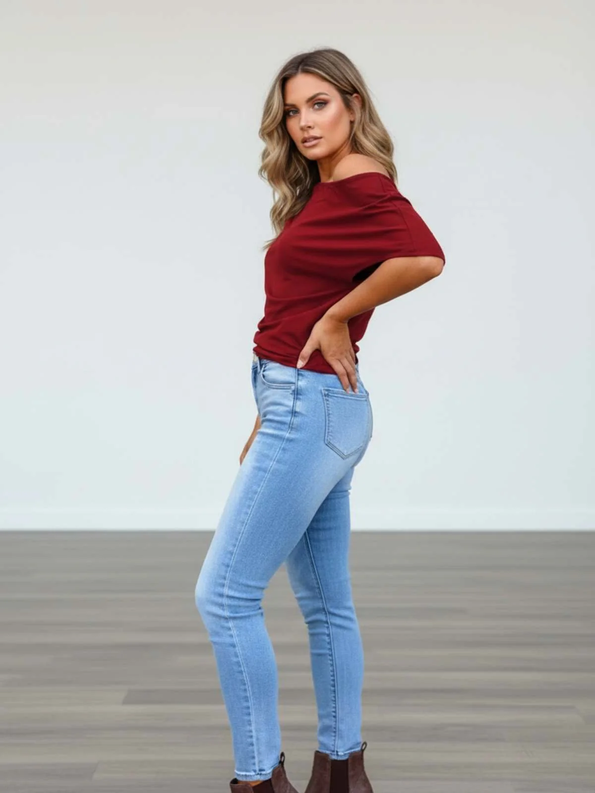 Soft Focus Off-Shoulder Top {plus} - Image 3
