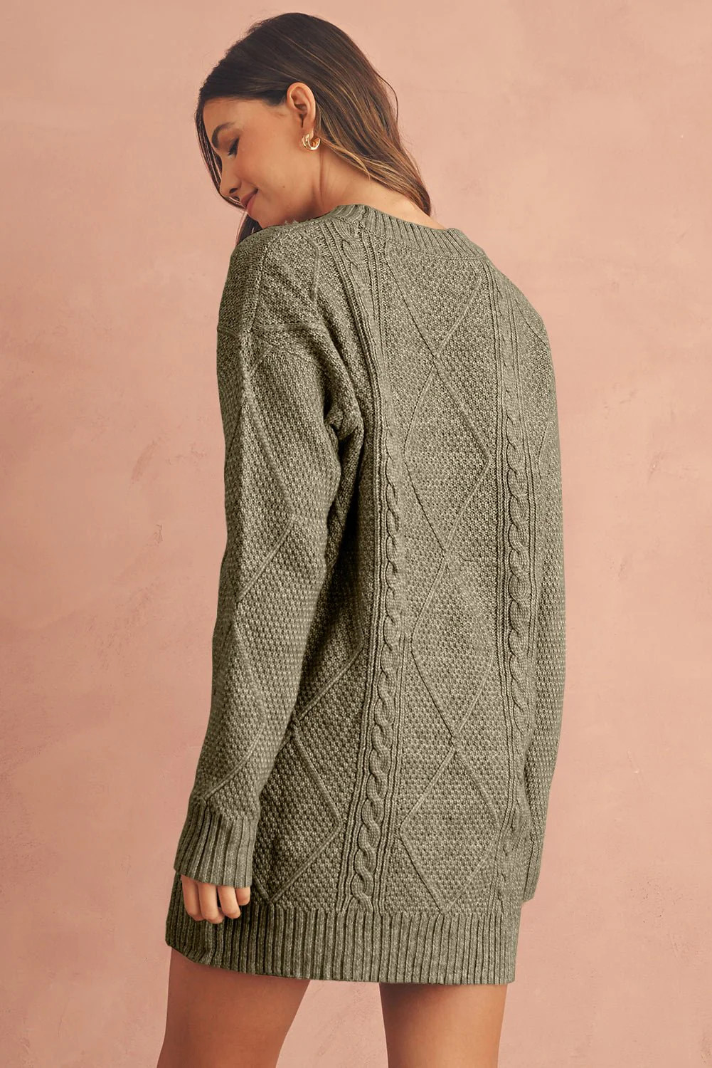 Candace Cable Knit Sweater Dress - Image 27