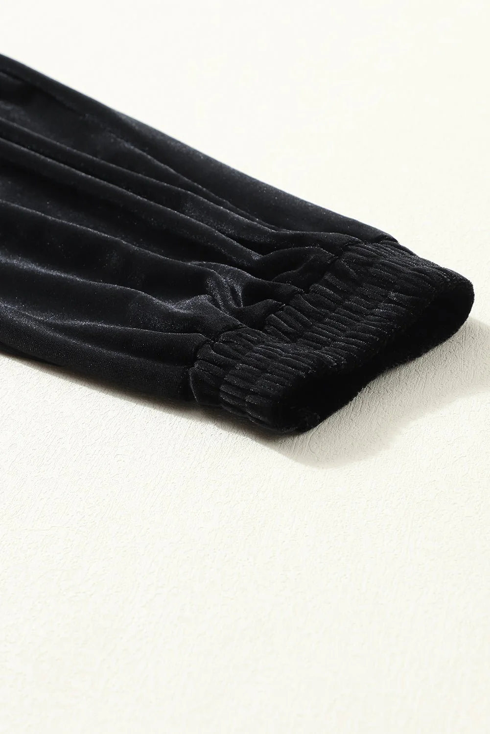 Noir Luxe Velvet Joggers - Image 10