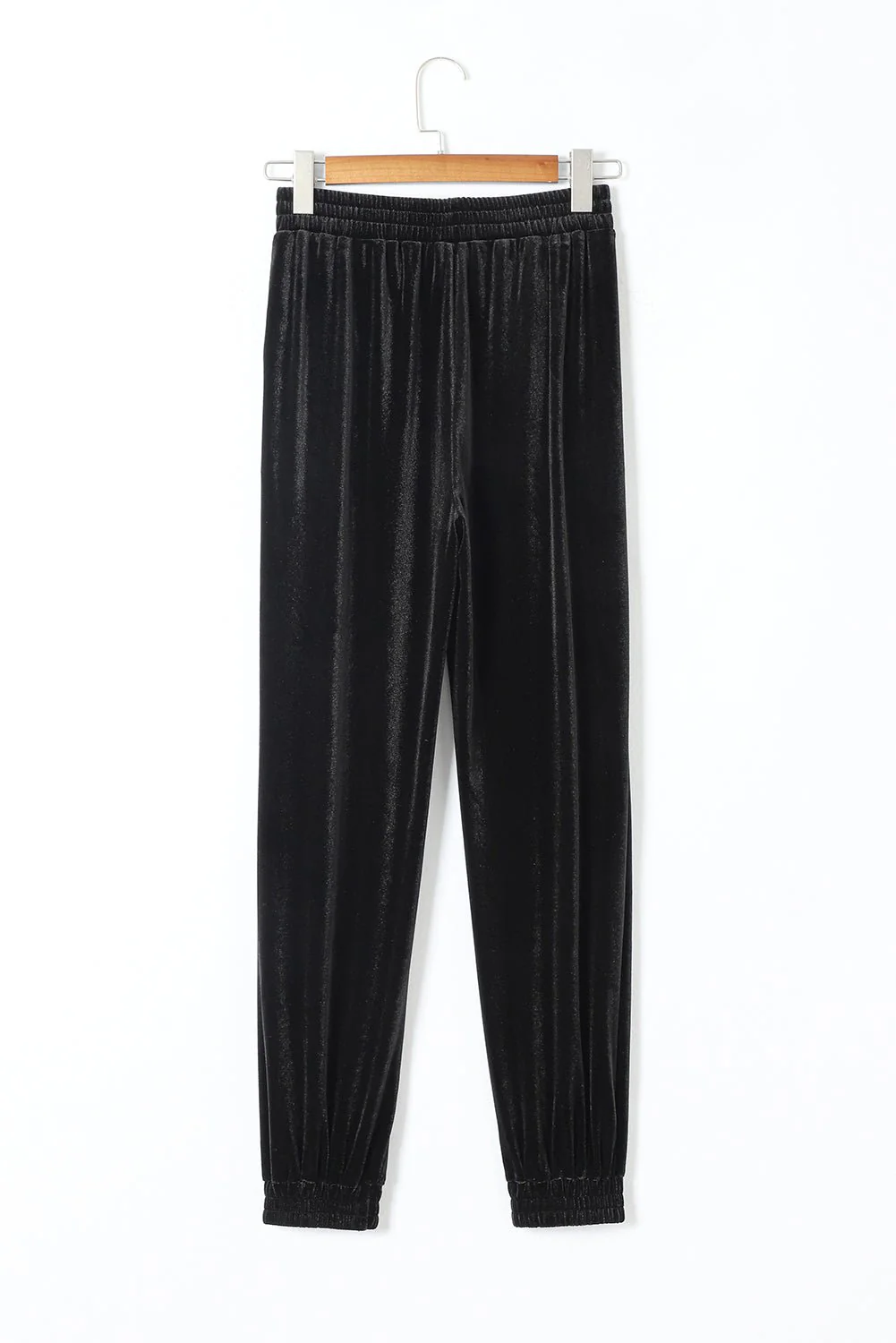Noir Luxe Velvet Joggers - Image 7