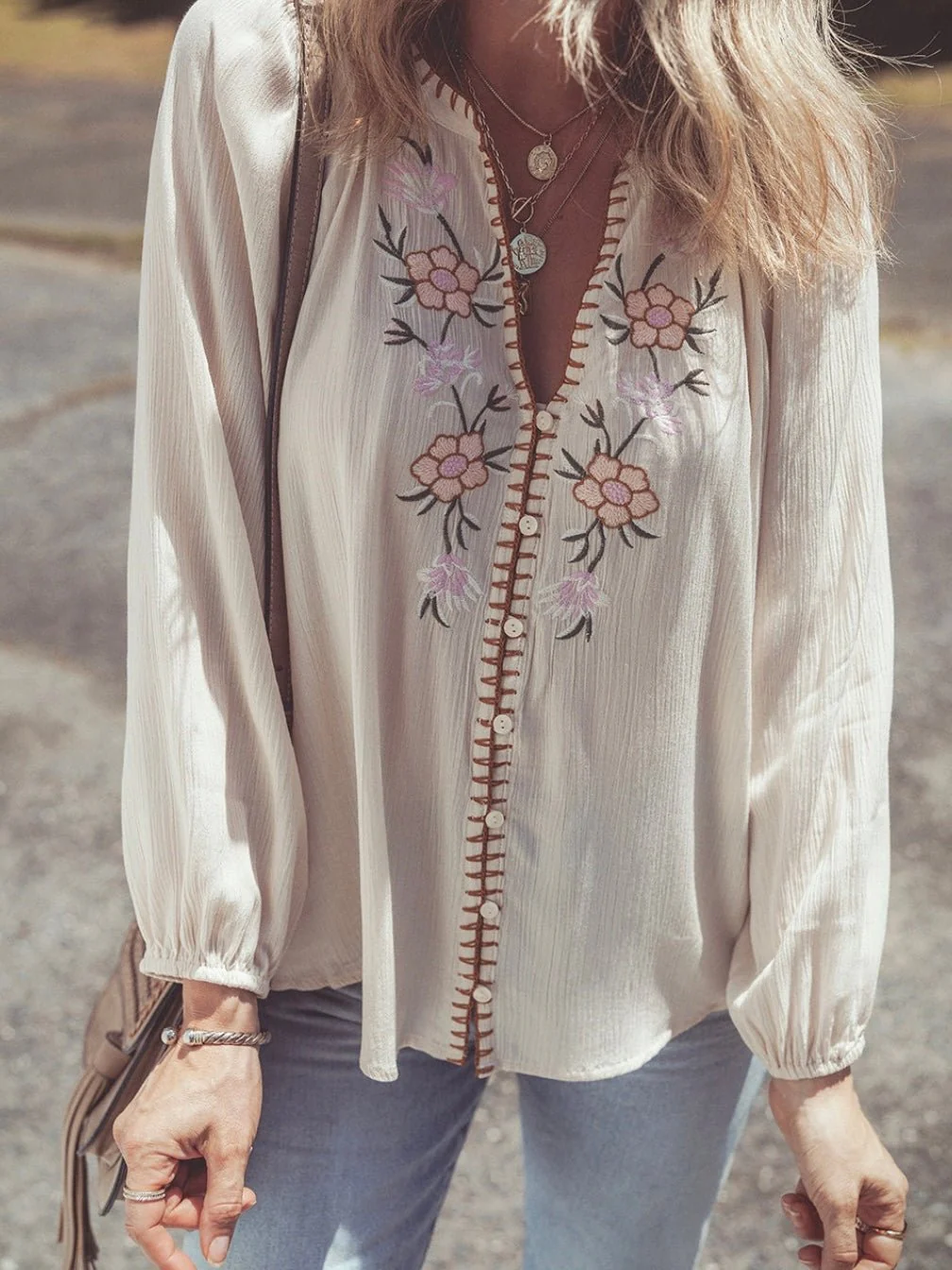 Blossom Breeze Embroidered Top - Image 3