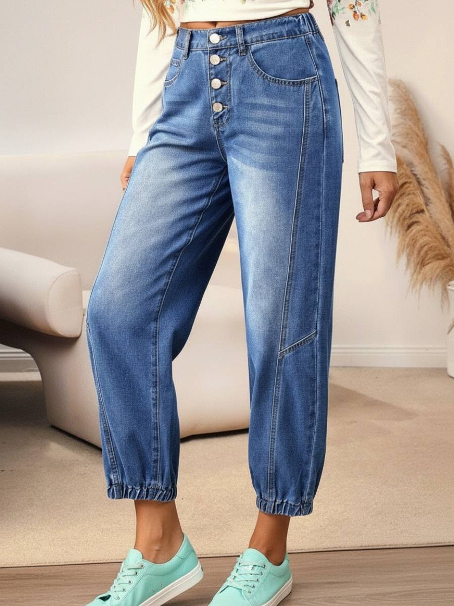 Wander Free Button Front Jeans - Image 2