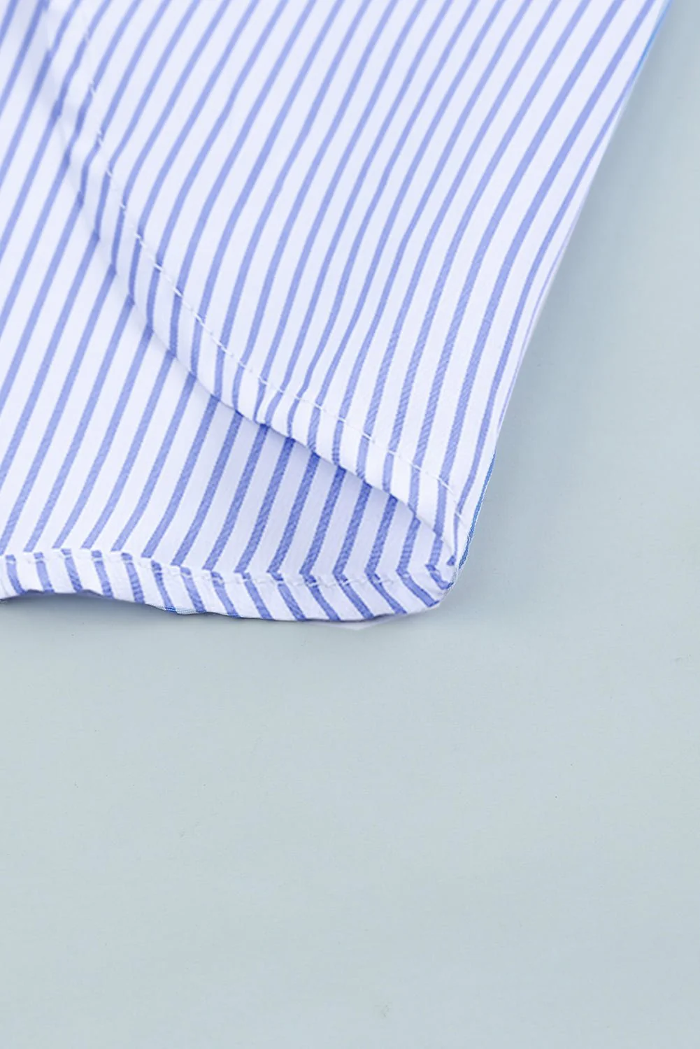 Coastline Stripe Button-Up Top - Image 41