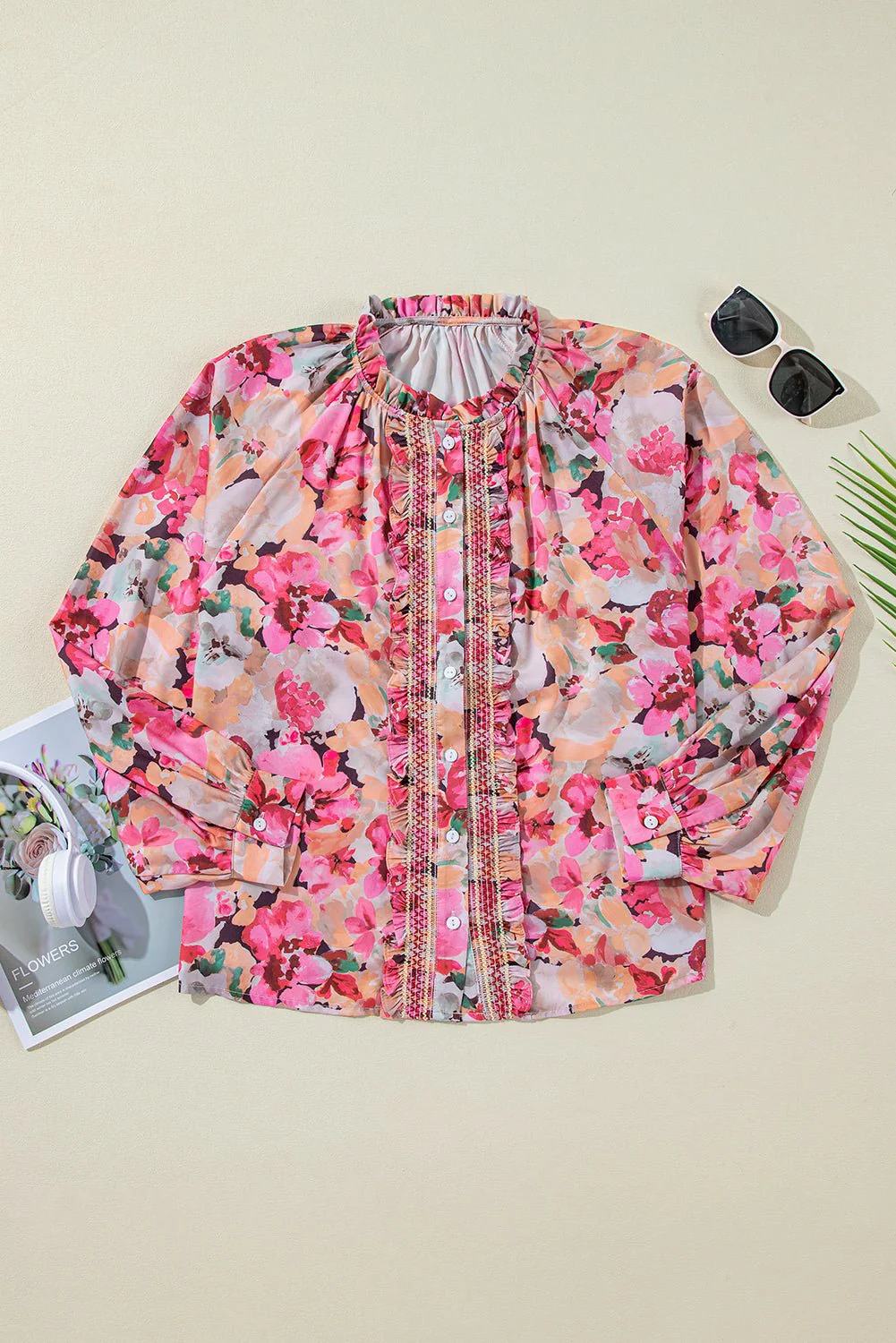 Blush Garden Frill Blouse - Image 4