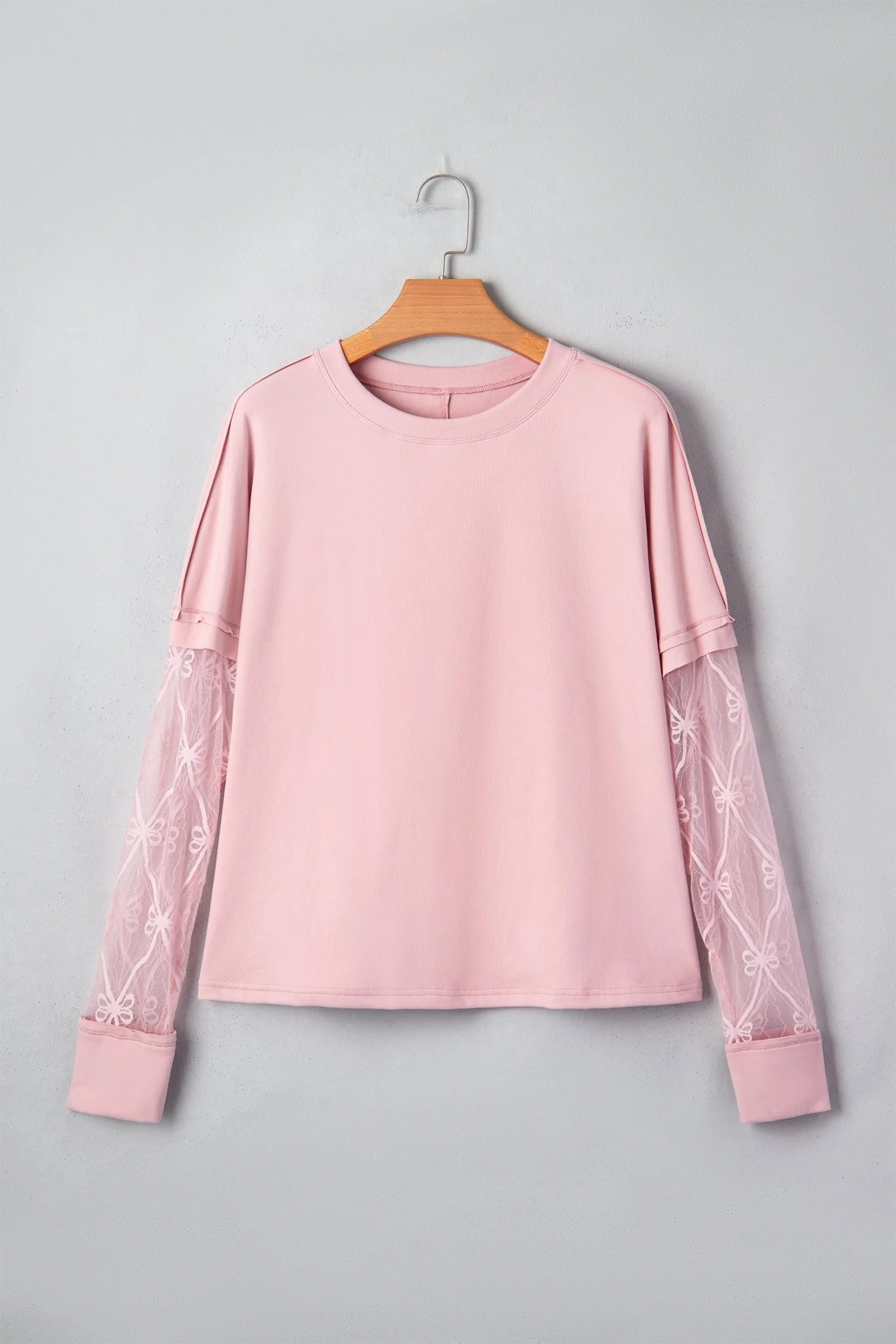 Blush Ribbon Sleeve Top - Image 5