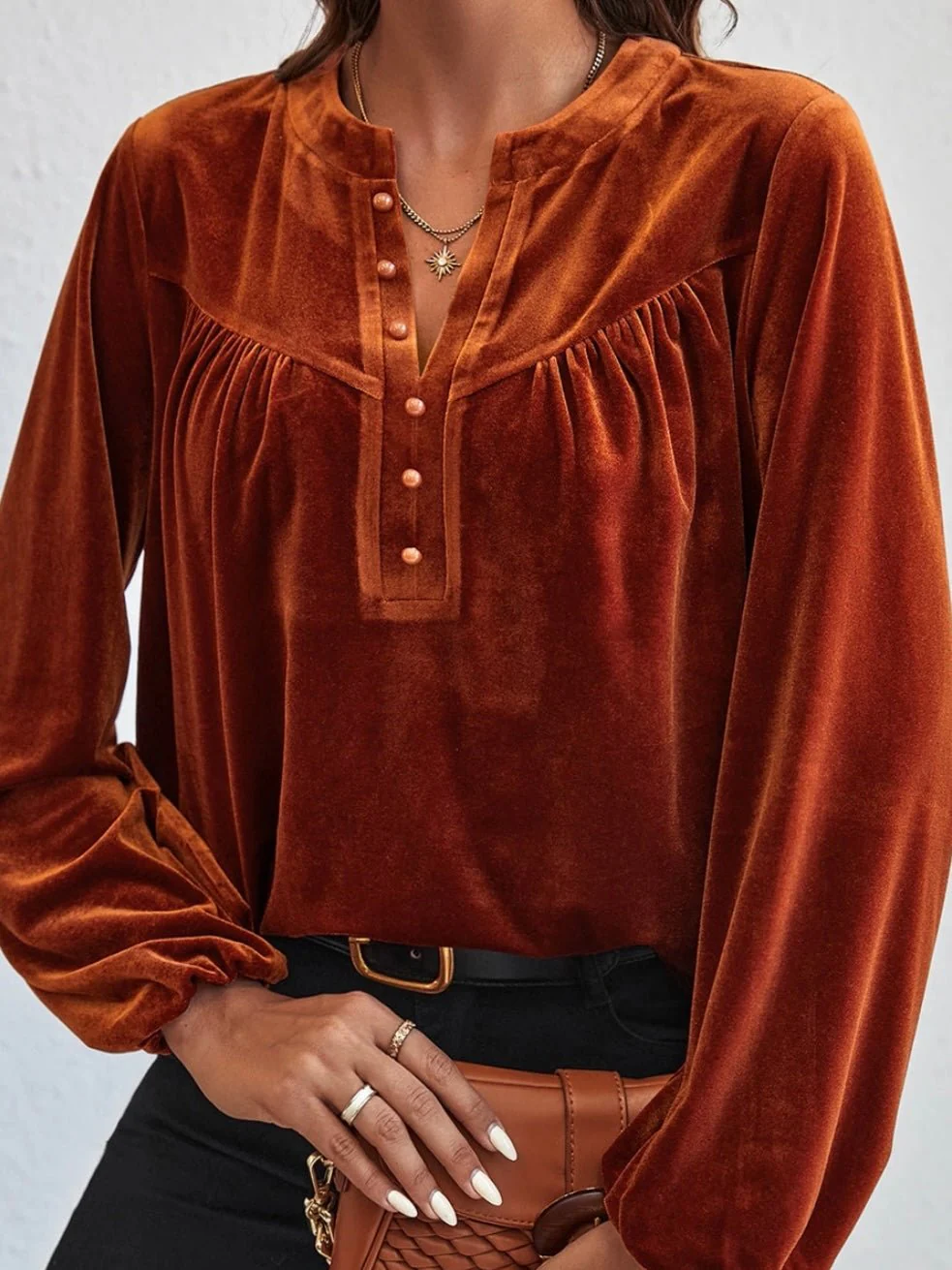 Boho Sun Velvet Top - Image 4