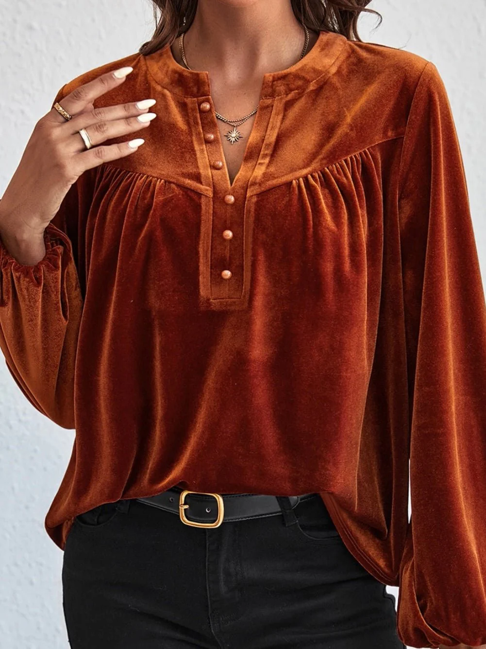 Boho Sun Velvet Top - Image 6