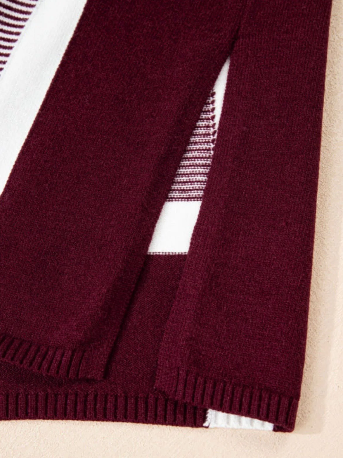 Bordeaux Stripe Pullover - Image 4
