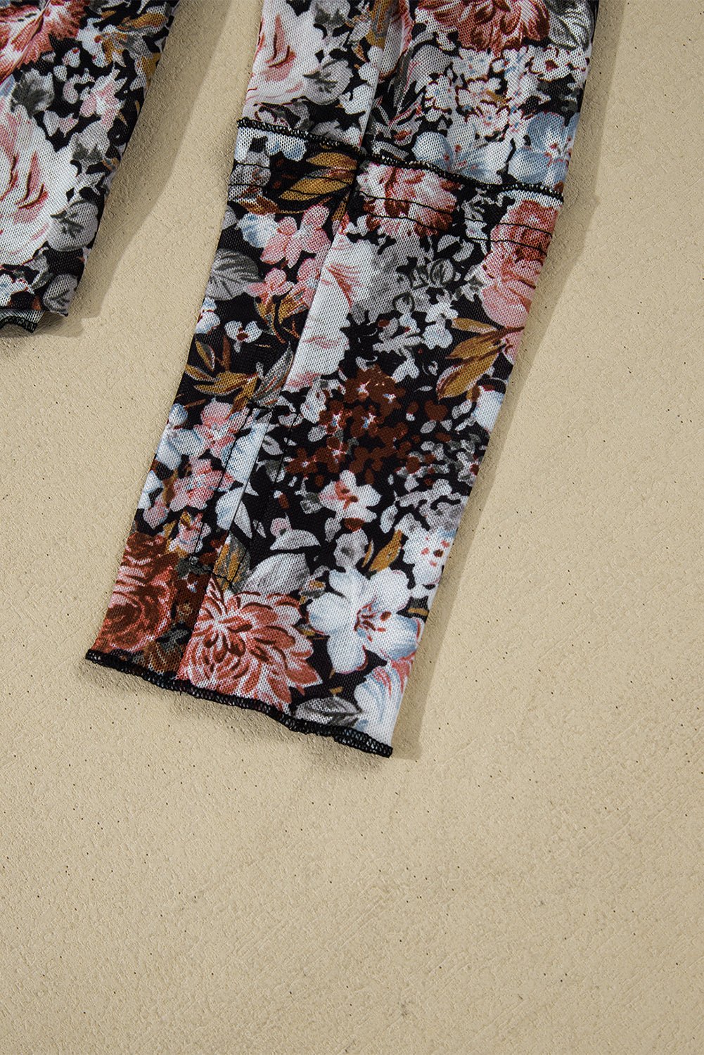 Ink Florals Mesh Top - Image 11