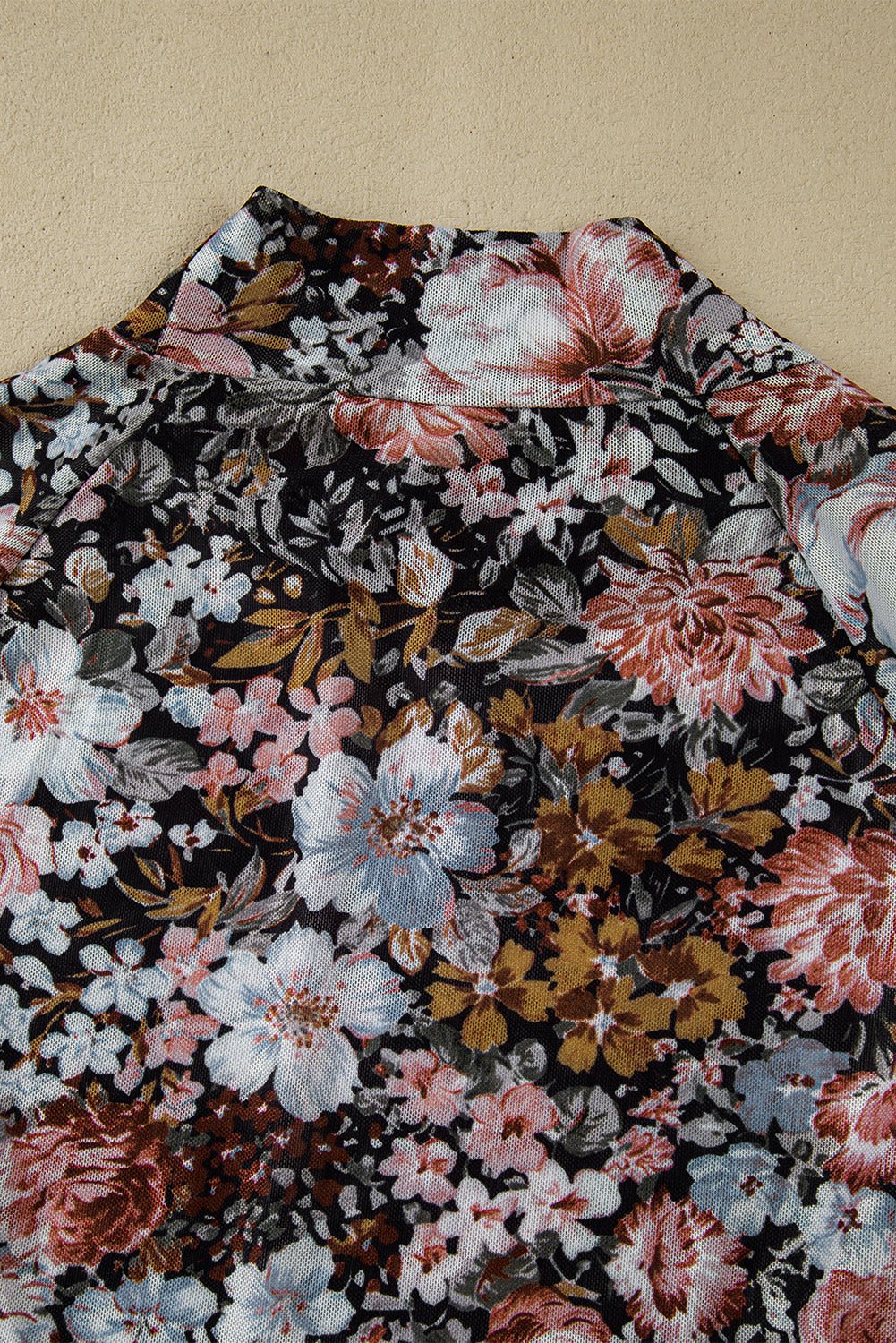Ink Florals Mesh Top - Image 12