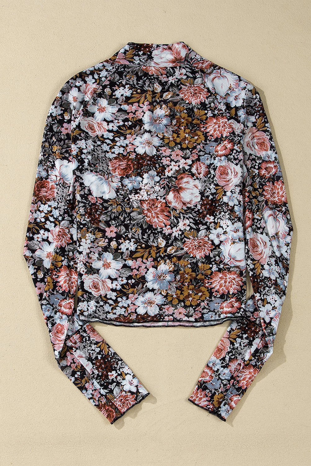 Ink Florals Mesh Top - Image 13
