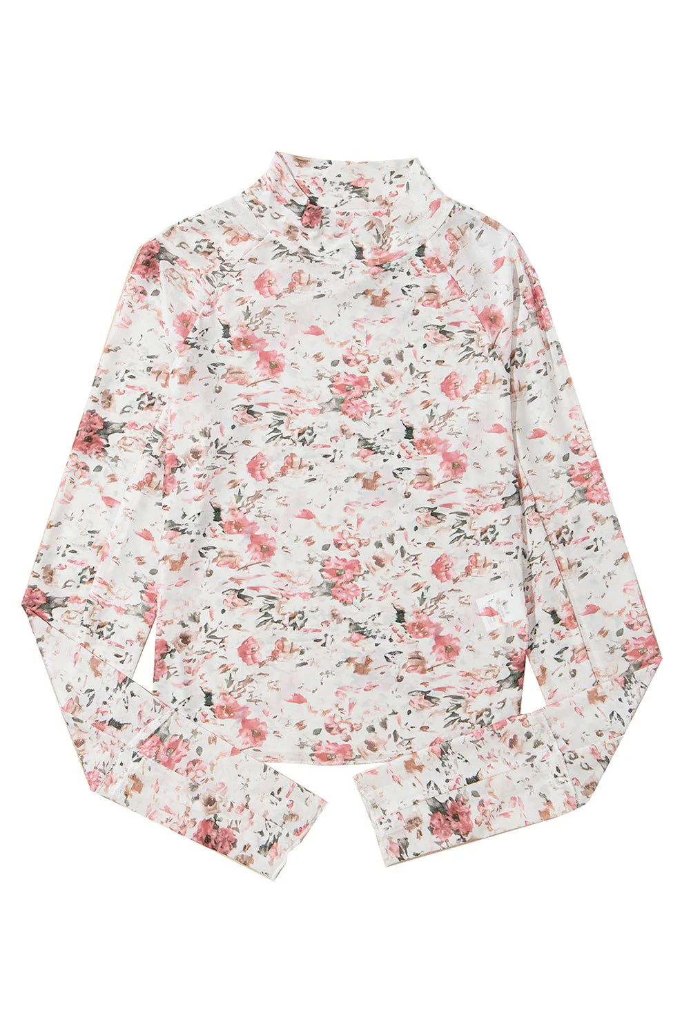 Ink Florals Mesh Top - Image 15