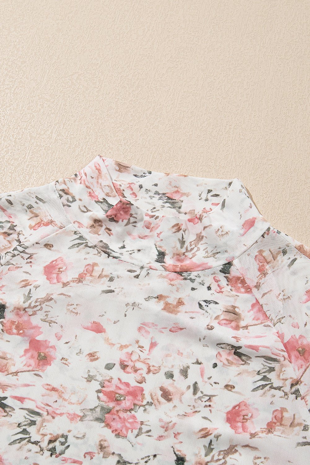 Ink Florals Mesh Top - Image 20
