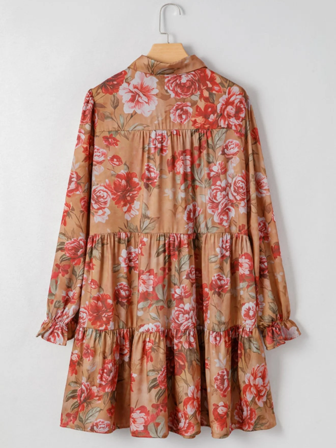 Golden Hour Floral Mini Dress - Image 4