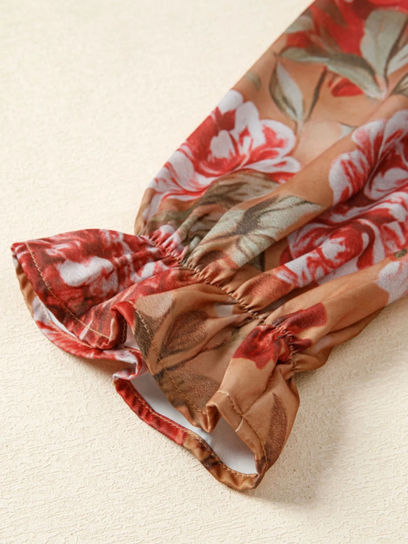Golden Hour Floral Mini Dress - Image 7