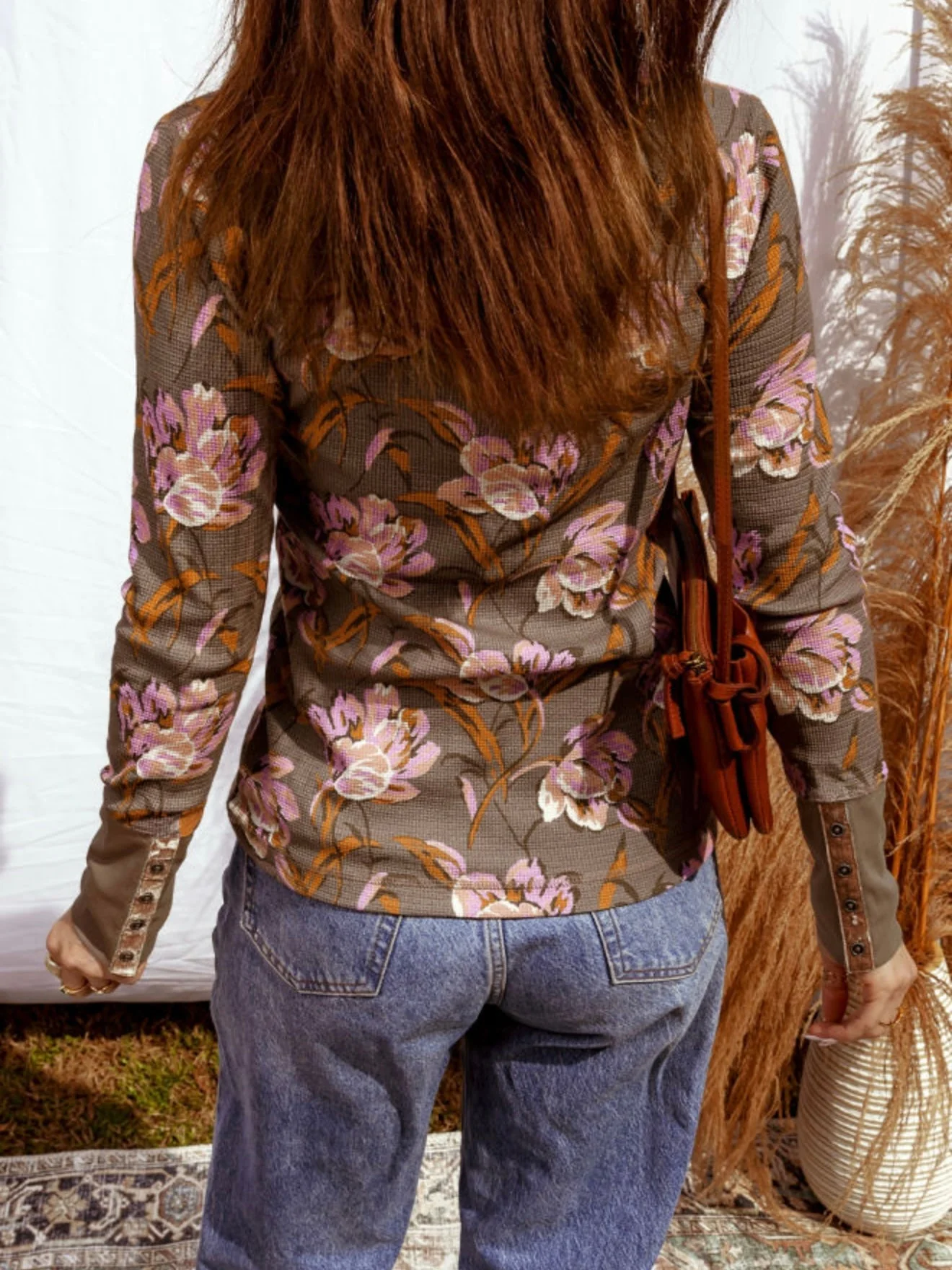 Lavender Fern Waffle Top - Image 11