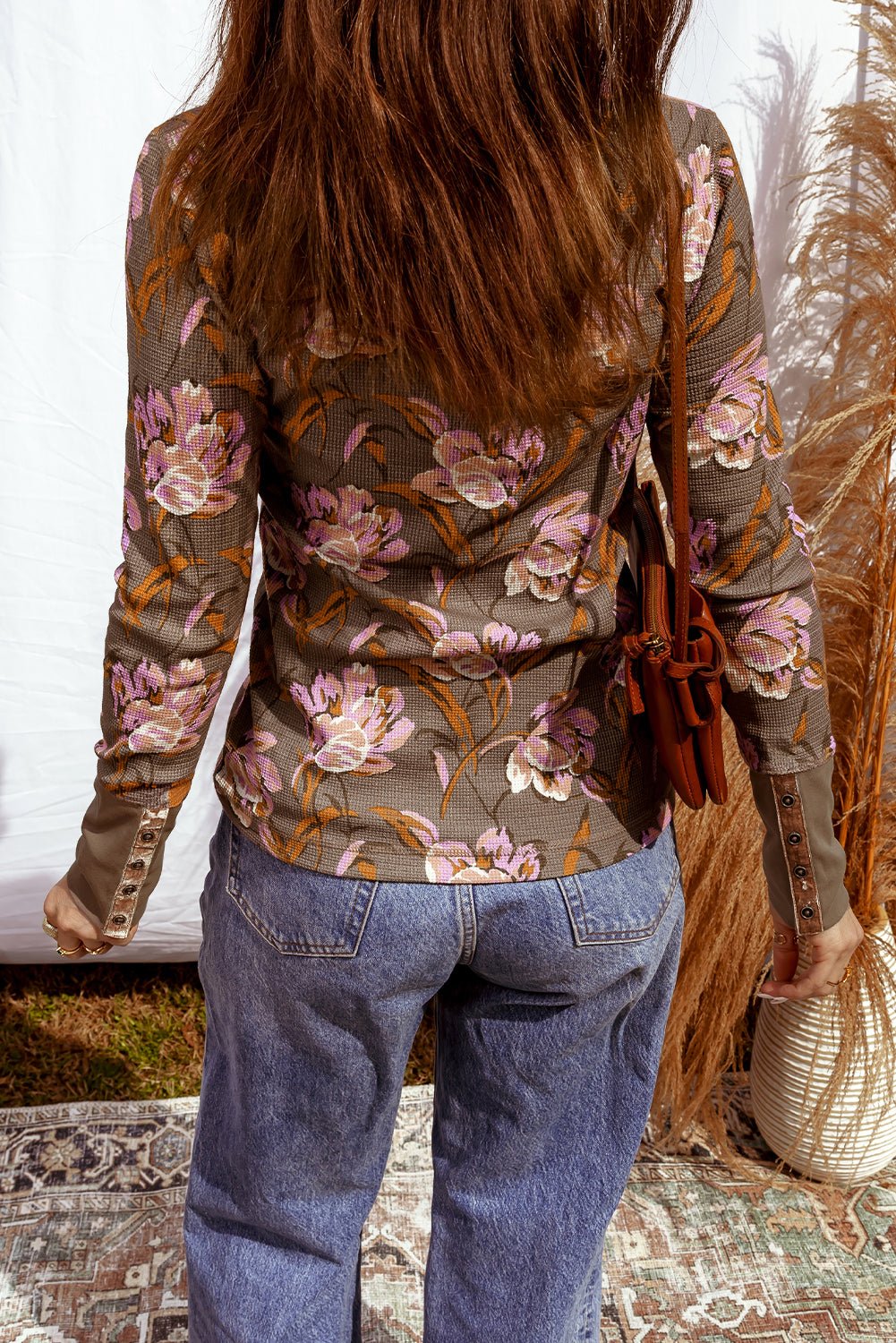 Lavender Fern Waffle Top - Image 3