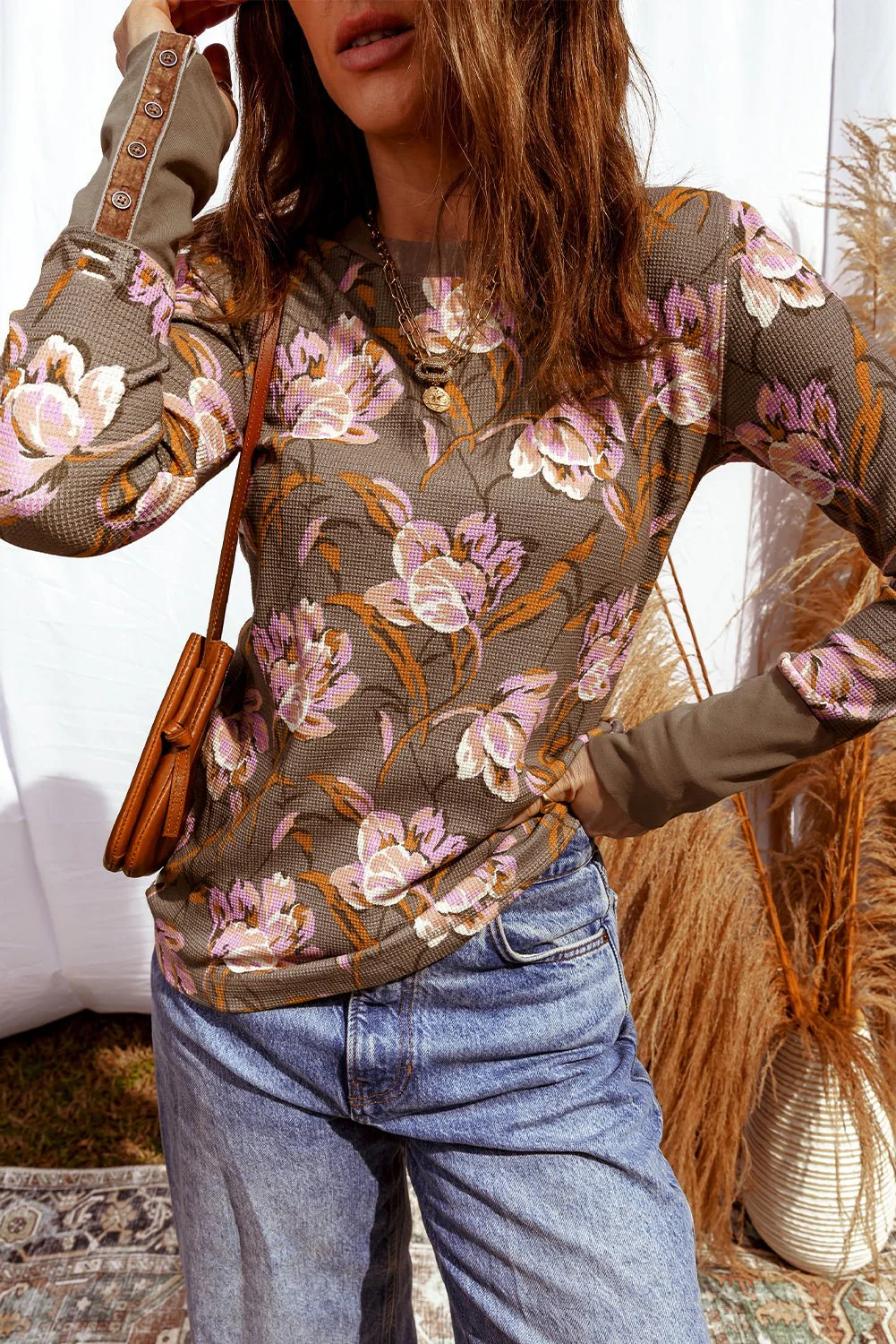 Lavender Fern Waffle Top - Image 9