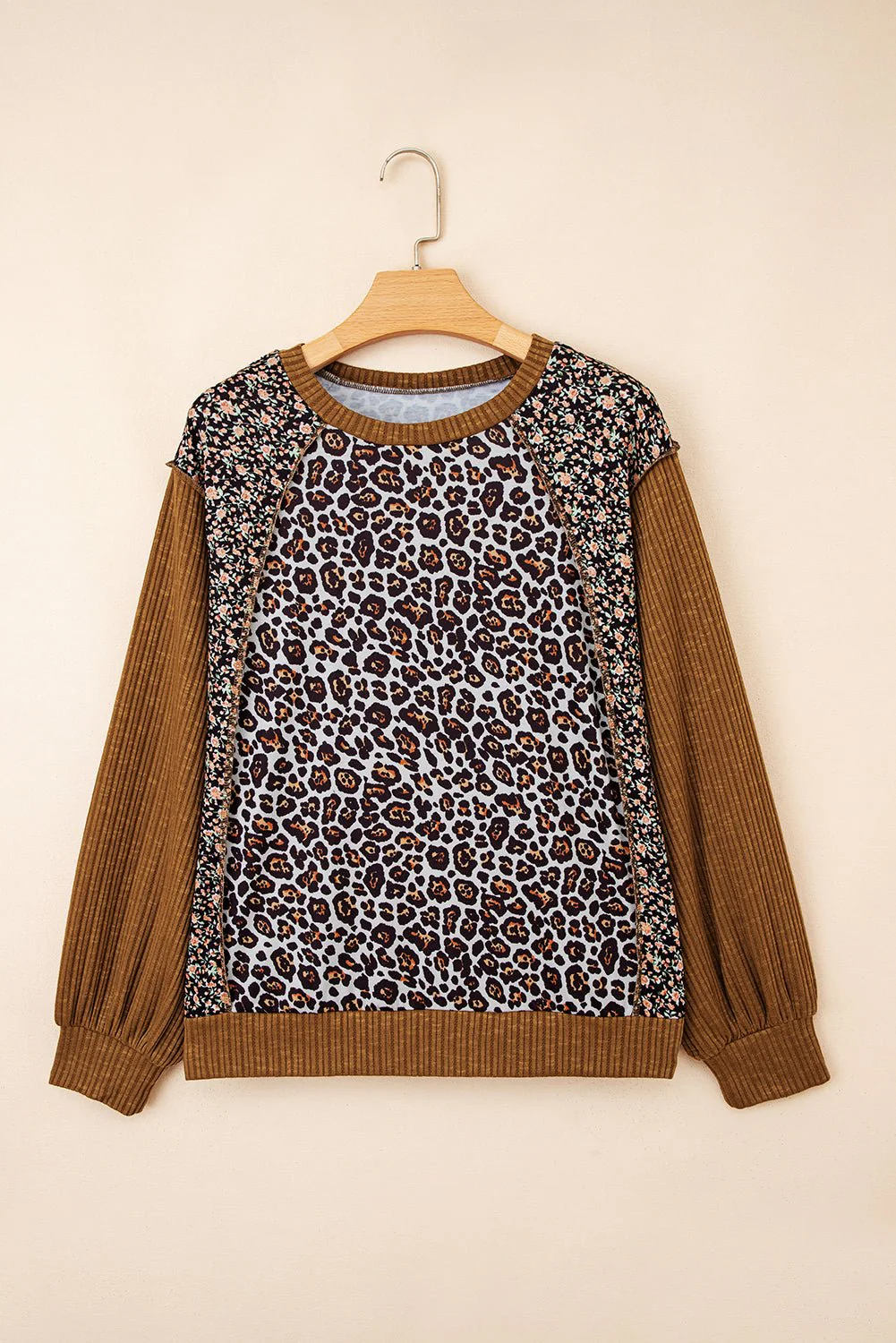 Wildflower Leopard Patchwork Top - Image 10