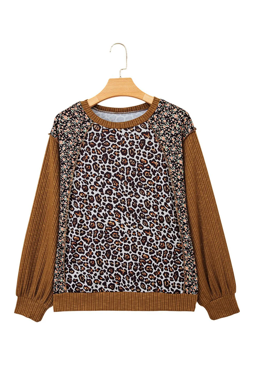 Wildflower Leopard Patchwork Top - Image 5
