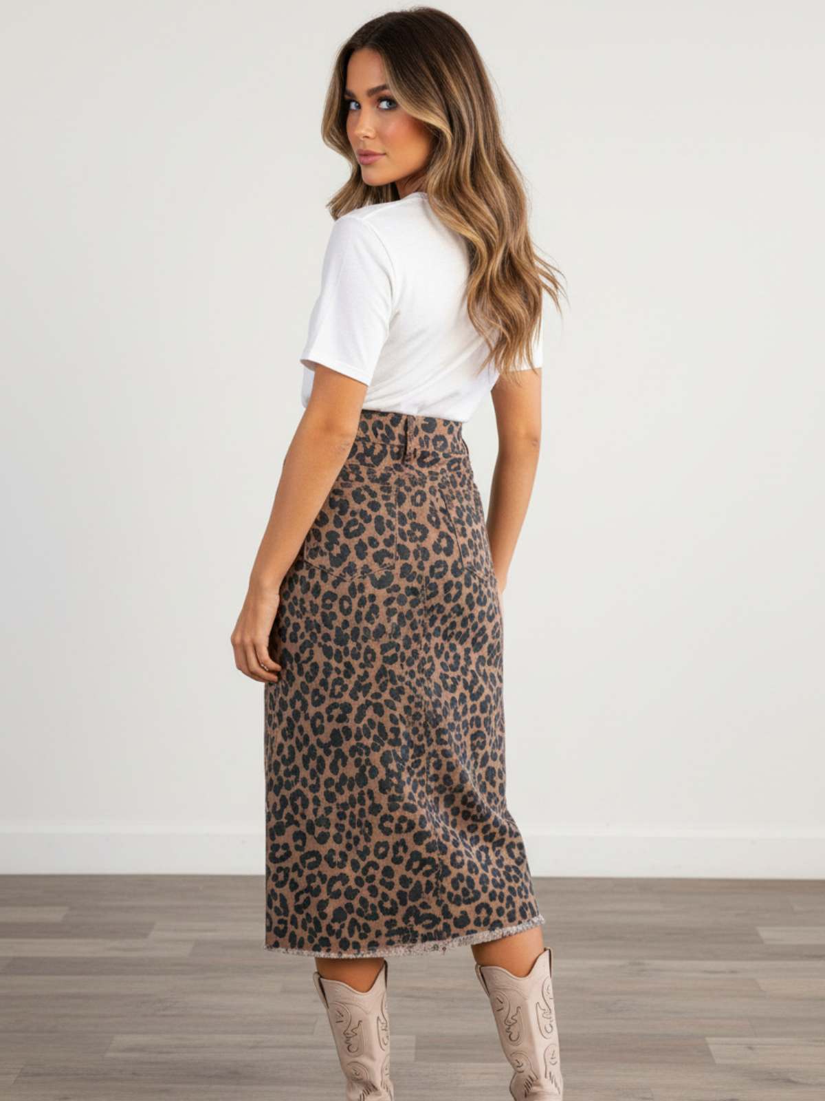 Wildcat Split Denim Skirt - Image 6