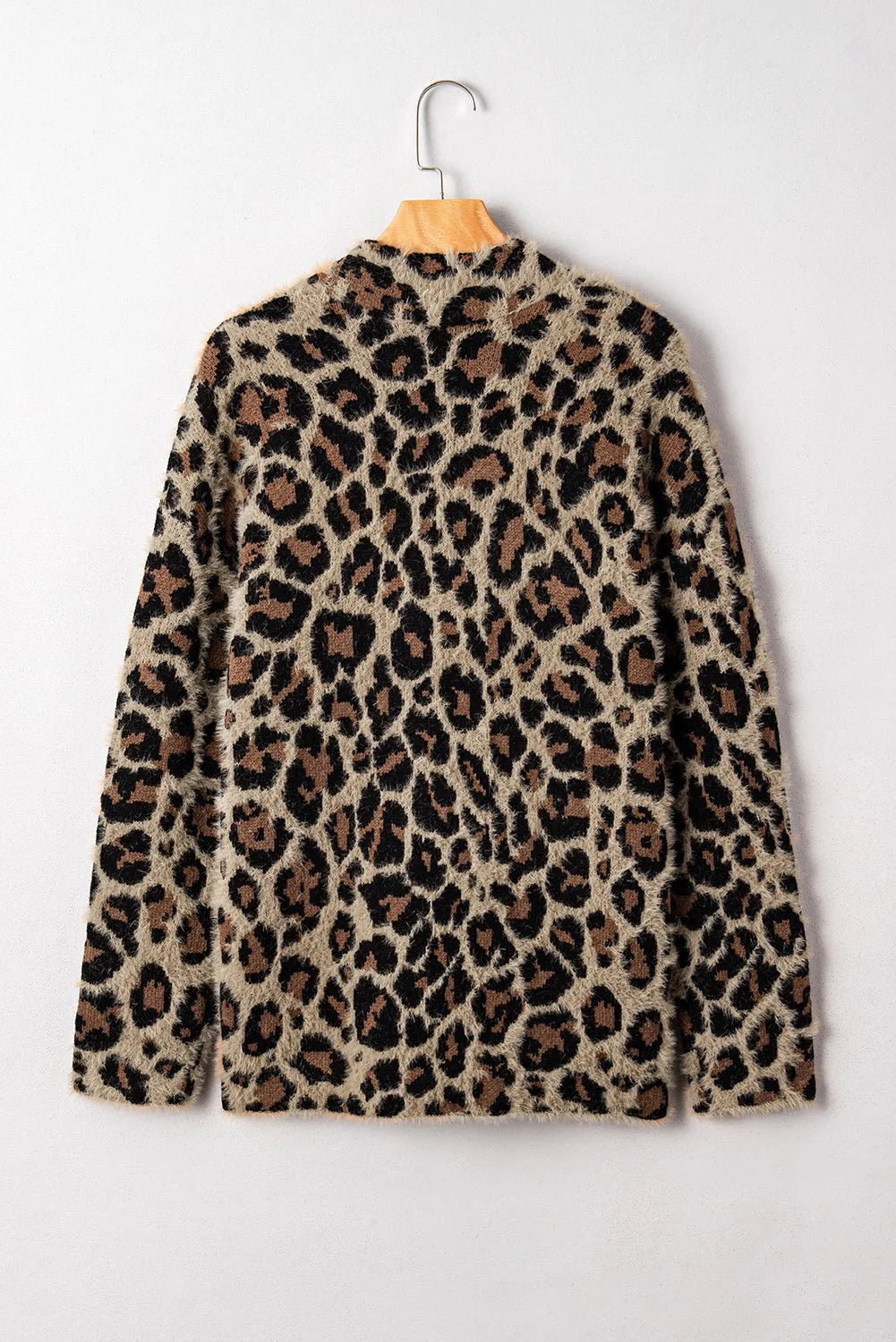 Toasted Leopard Fuzzy Cardigan - Image 11