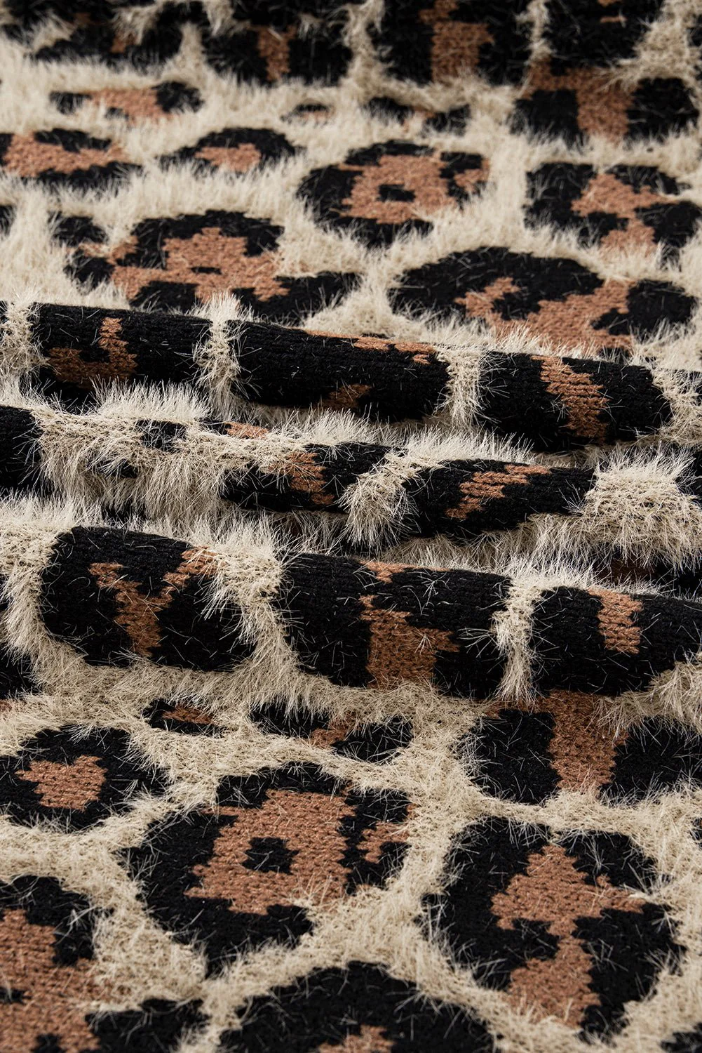 Toasted Leopard Fuzzy Cardigan - Image 4