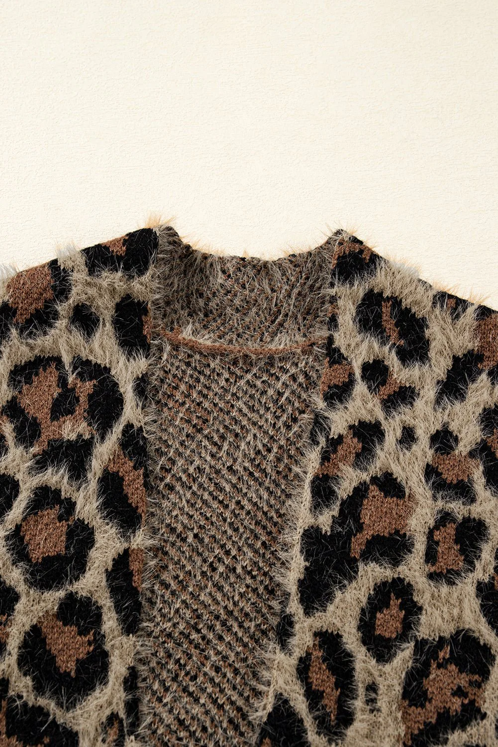 Toasted Leopard Fuzzy Cardigan - Image 5